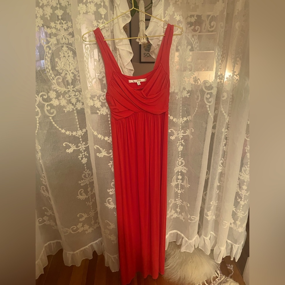 Max studio red maxi dress